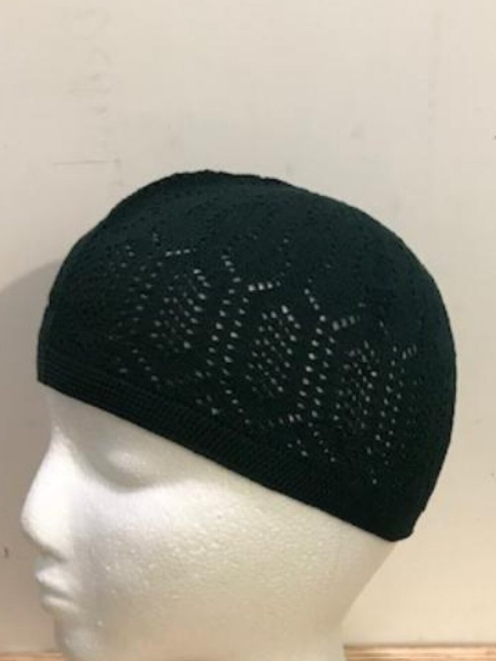 Back To School Turkish Knit Cotton Kufi Mercan Skull Cap Dark Green